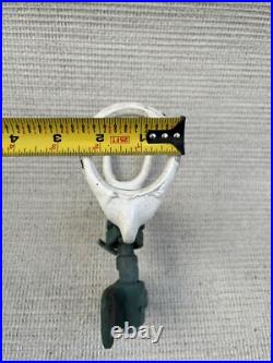 Vintage bronze fishing rod holder with side mount