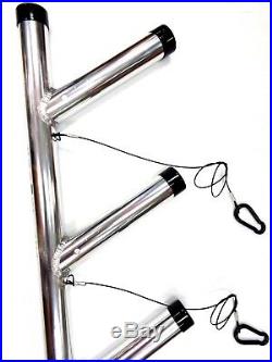 Wahoo Industries Boomstick Rod Rigger 4-Rod Boat Rod Holder # 121 Aluminum NEW