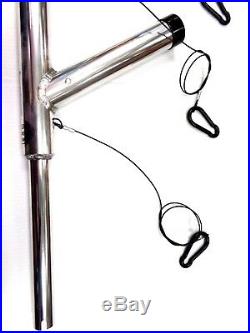 Wahoo Industries Boomstick Rod Rigger 4-Rod Boat Rod Holder # 121 Aluminum NEW