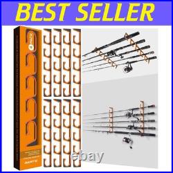 Weather-Resistant Aluminum Fishing Rod Holder Wall/Ceiling Mount Up to 20 Rods