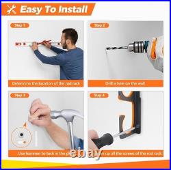 Weather-Resistant Aluminum Fishing Rod Holder Wall/Ceiling Mount Up to 20 Rods