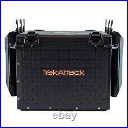 YakAttack BlackPak Pro, 16 x 16 x 13, Black, Includes lid and 6 rod holders
