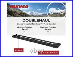 Yakima Rooftop Fly Rod Carrier, Adjustable Length Holder for up to 4 Rods